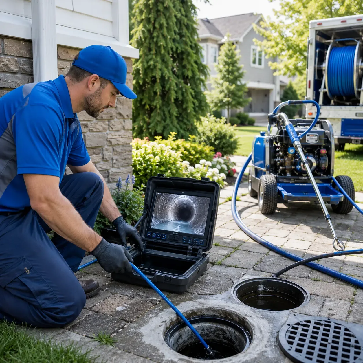 Outdoor drain cleaning professionals serving New Lenox, IL
